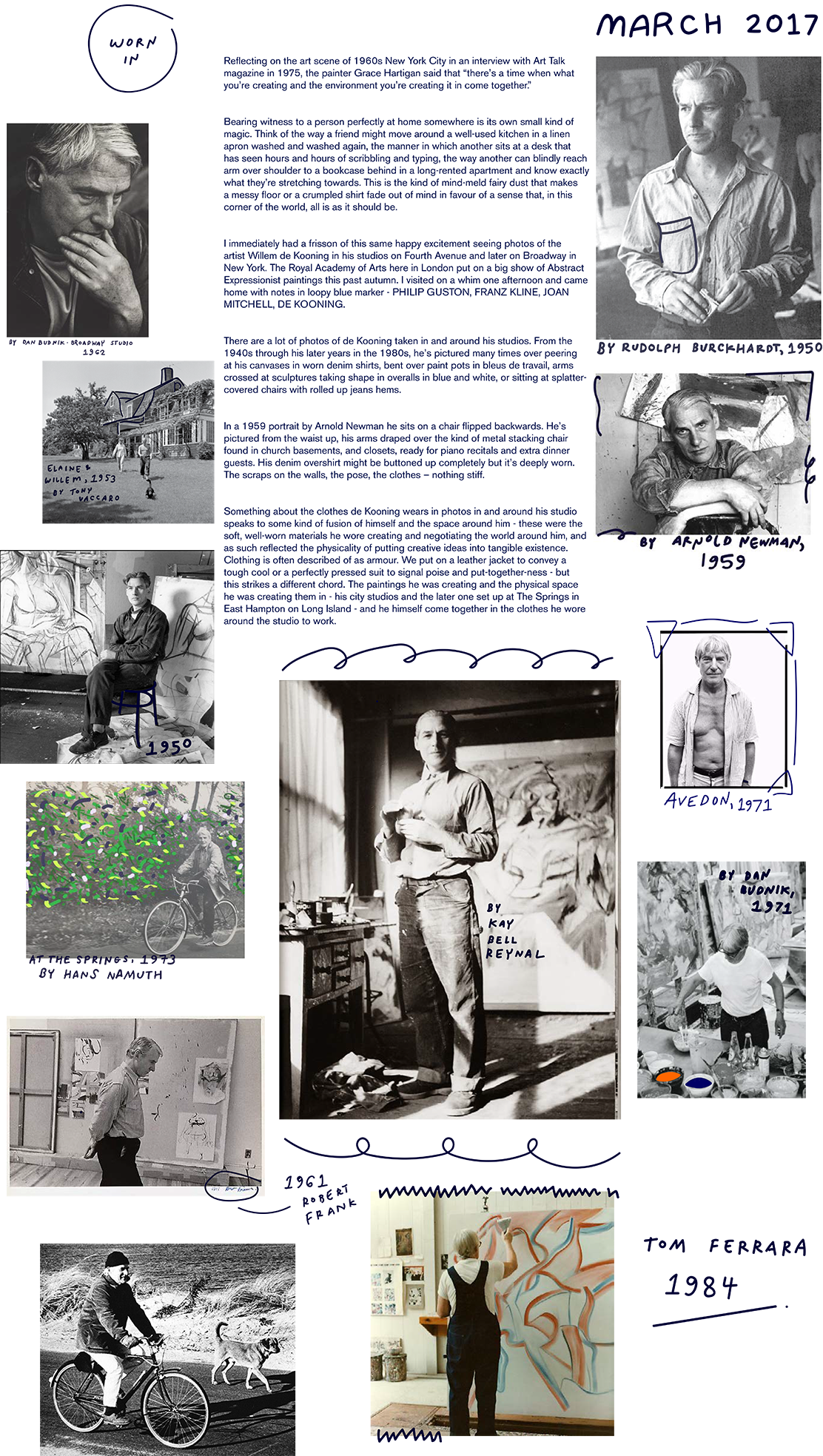 Visual Essay On Willem De Kooning's Style - Willem De Kooning (1112x1967), Png Download
