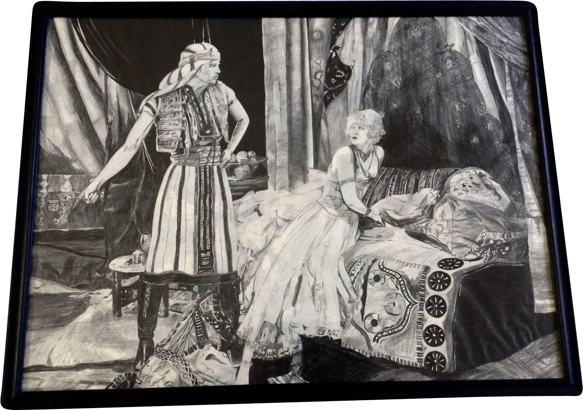 S K Martin, Rudolph Valentino The Sheik Mixed Media - Artist (1860x1860), Png Download