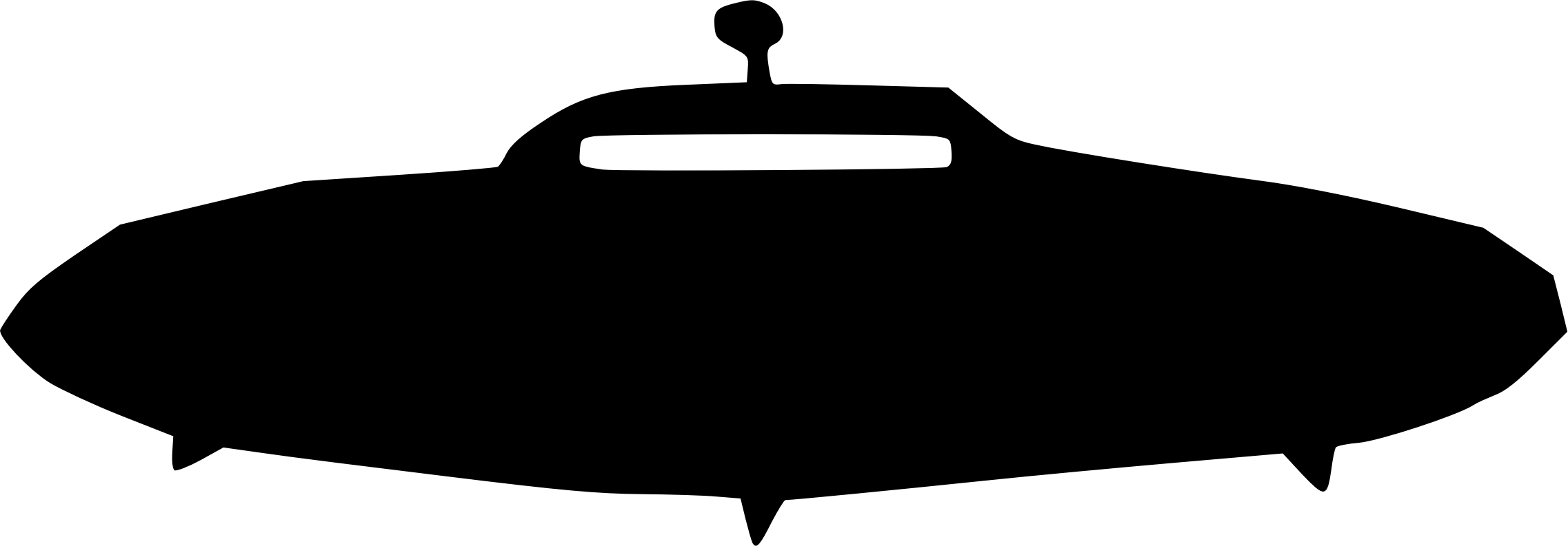 Unidentified Flying Object Flying Saucer Extraterrestrial - Unidentified Flying Object (2151x750), Png Download