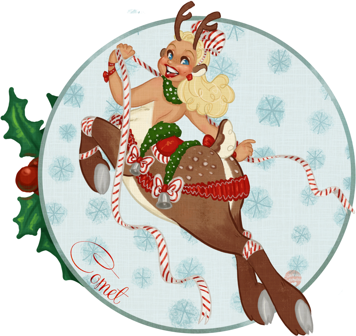You Know Dasher, And Dancer, And - Art (1280x1210), Png Download