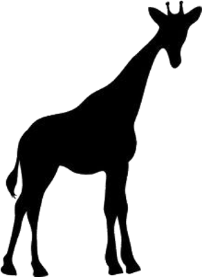 Giraffe - Giraffe Silhouette (400x400), Png Download