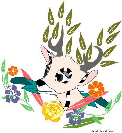 Free Aztec Boho Deer Head - Clip Art (450x450), Png Download