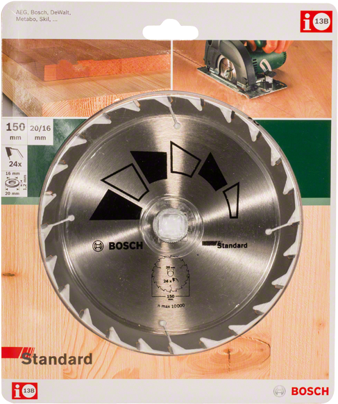 Circular Saw Blade Standard - Bosch Circular Saw Blade Gt Wo H 150x20-24 (506x600), Png Download