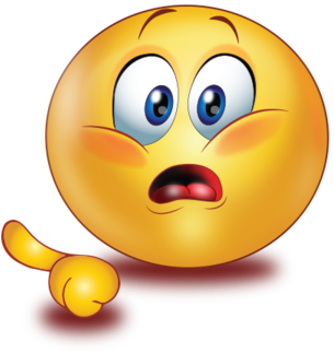 Frightened Scared Face Pointing - Emojis Pointing (384x384), Png Download