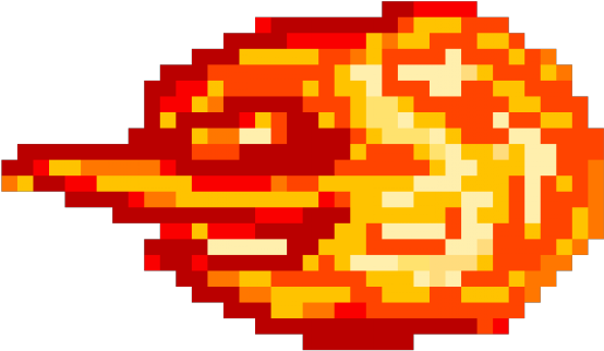 Pixel Transparent Fire Ball (640x480), Png Download