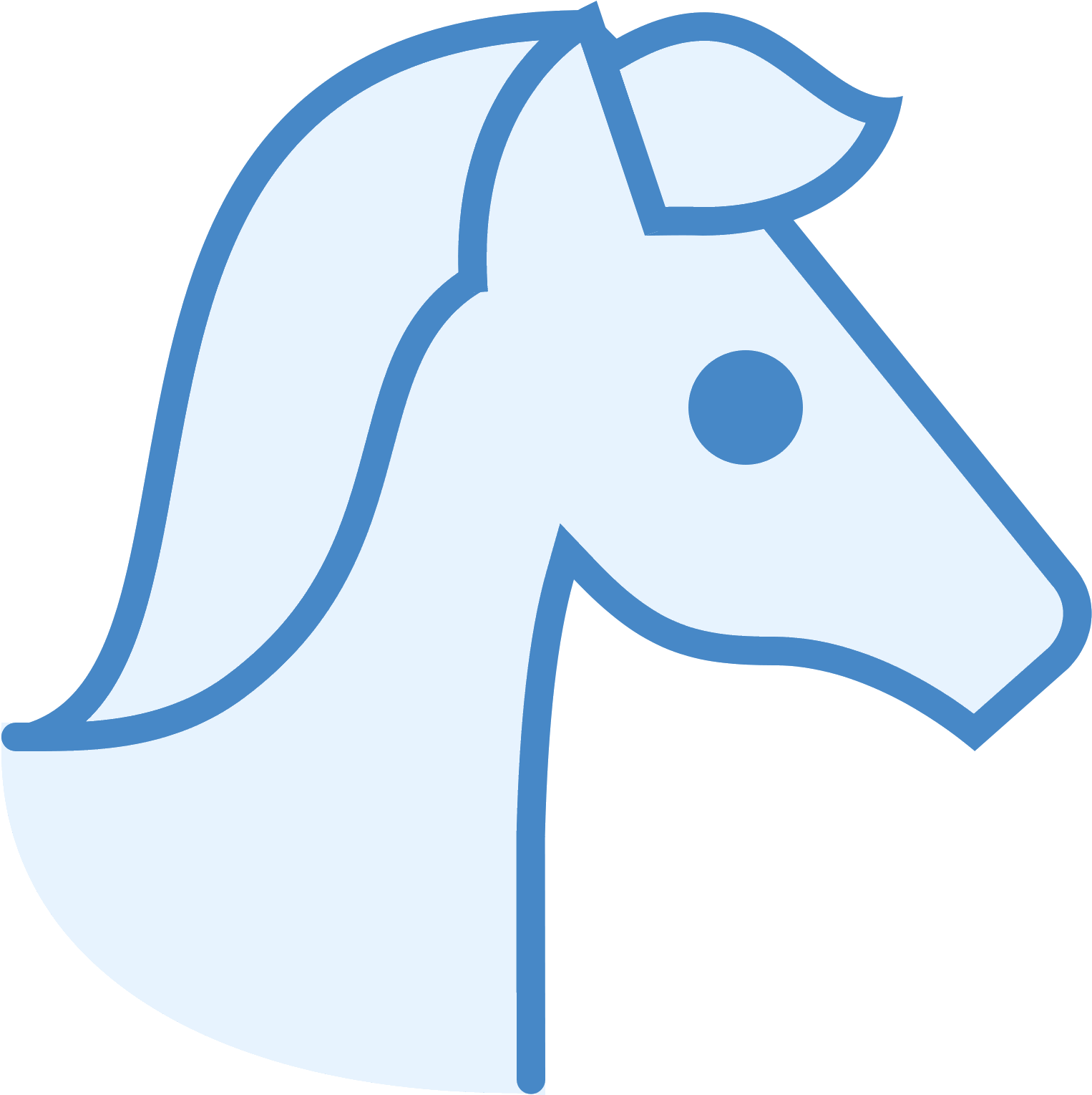 Year Of Horse Icon - Horse (1600x1600), Png Download