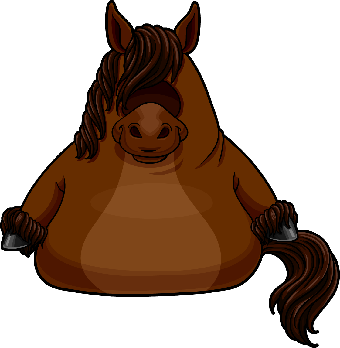Horse Costume Icon - Cartoon (1120x1146), Png Download