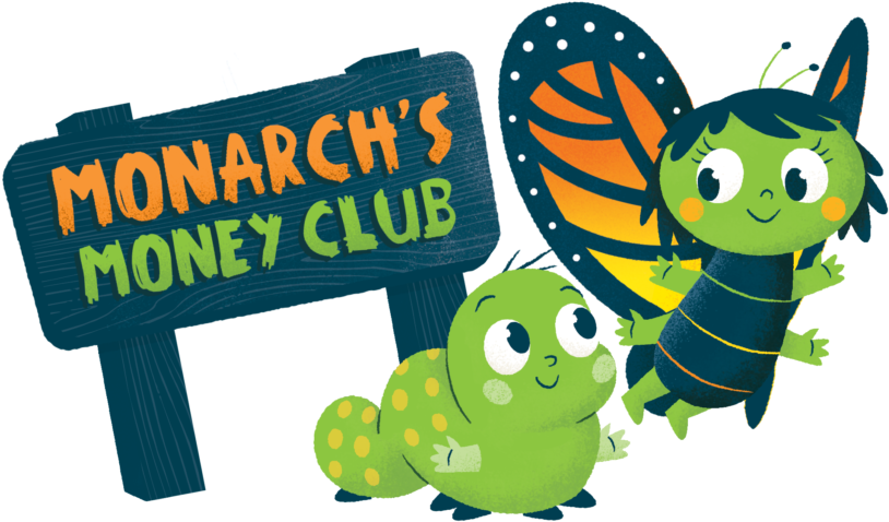 An Illustration Fit For Credit Union Kids - Monarch Caterpillar Character (1024x768), Png Download