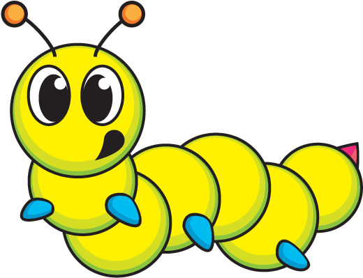 Caterpillar Png - Cartoon Caterpillar Png (640x480), Png Download