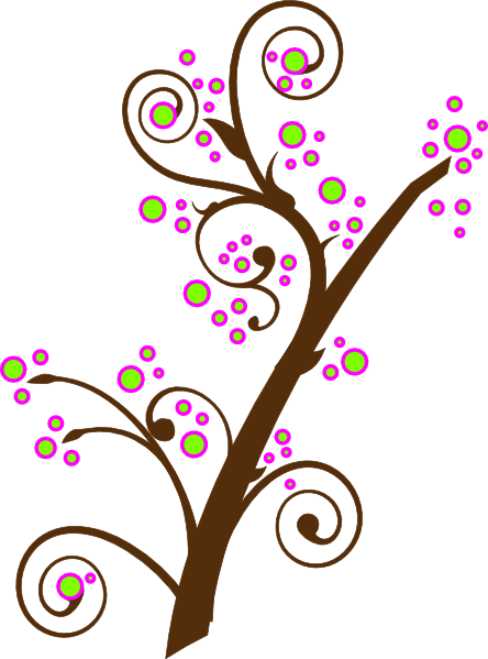 How To Set Use Blooming Tree Branch Clipart (444x599), Png Download