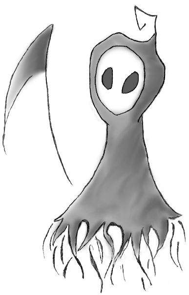 Drawing Cloaks Dementor Png Black And White Download - Kawaii Dementor (610x610), Png Download