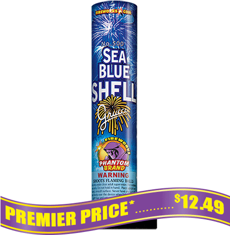 #500 Sea-blue Shell - Sparkler (500x500), Png Download