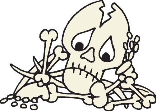 Match The Bones - Zazzle Oh Snap Skeleton Key Ring (502x358), Png Download