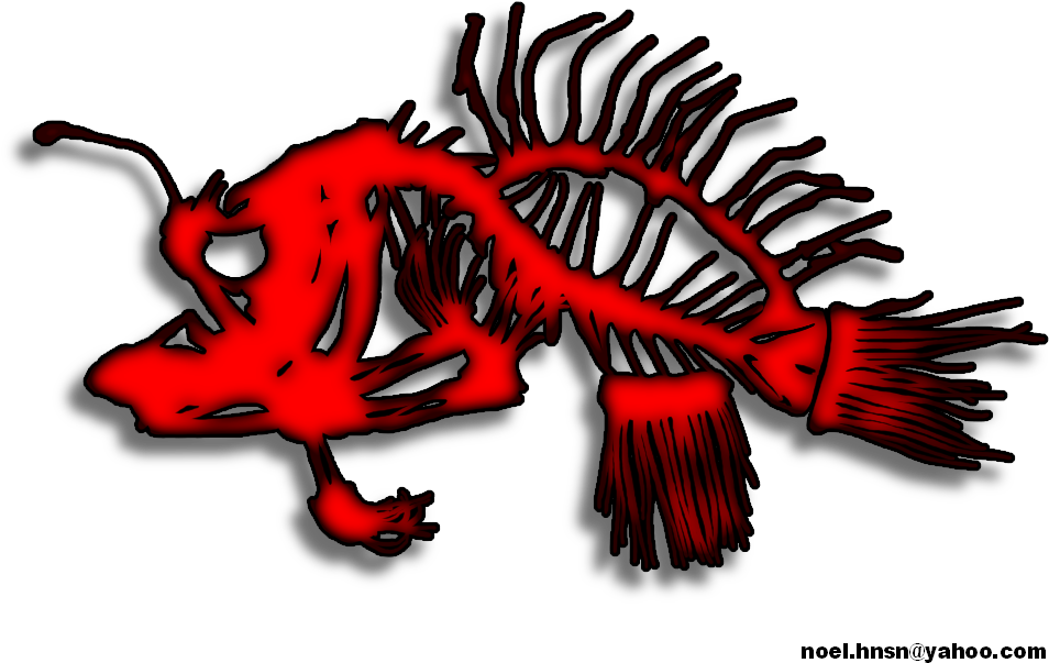 Clipart Library Download Anglerfish Drawing Skeleton - Fishing (1000x658), Png Download