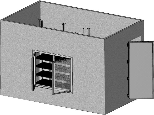 Custom Design Supermarket Coolroom - Kitchen (661x490), Png Download