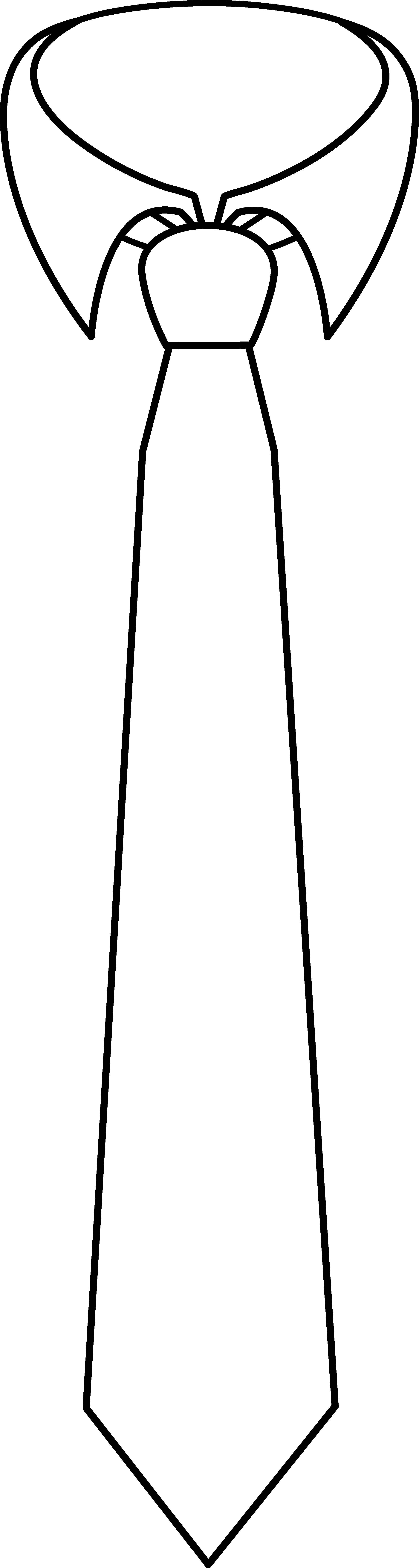 Collection Of Tie - Tie Clipart White (2240x8379), Png Download