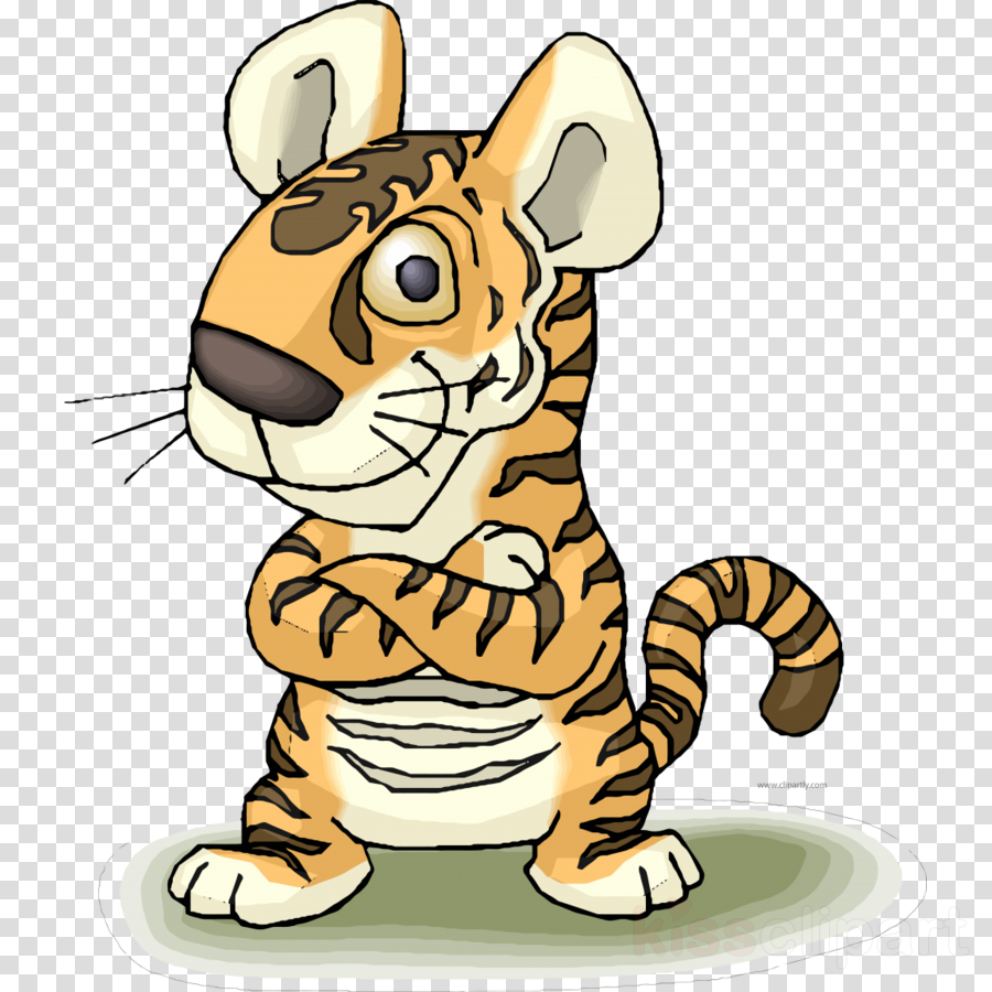Download Tres Tristes Tigres Clipart Cat Clip Art Cat - Clip Art Tiger (900x900), Png Download