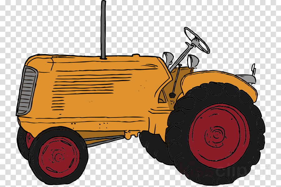 Tractor Clip Art Clipart John Deere Ford N-series Tractor - Agricultural Machinery Clip Art (900x600), Png Download