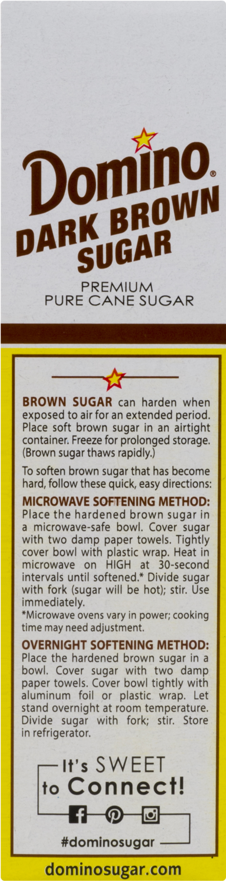 Domino Pure Cane Dark Brown Sugar 1lb (1800x1800), Png Download