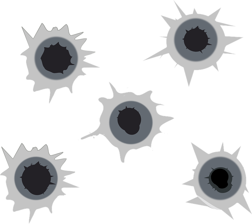 Free Vector Graphic - Gun Shot Clip Art (807x720), Png Download