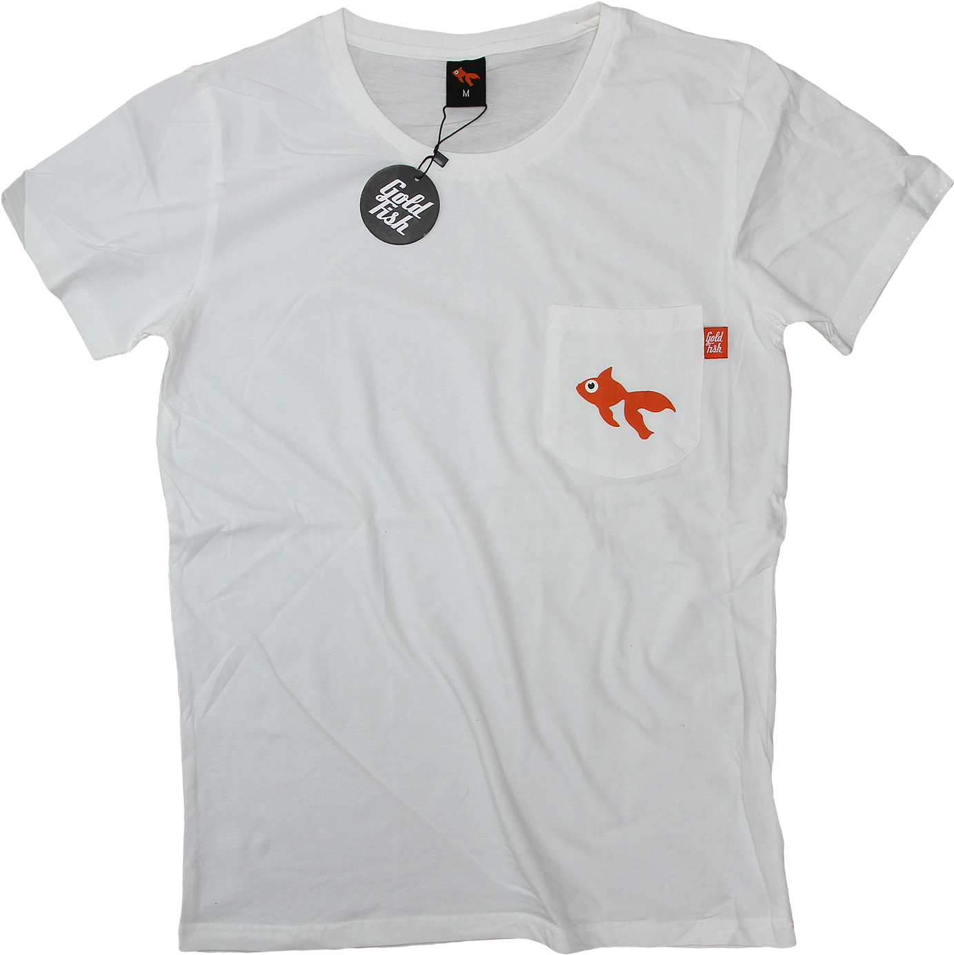 Goldfish Pocket T-shirt - Active Shirt (1600x1600), Png Download
