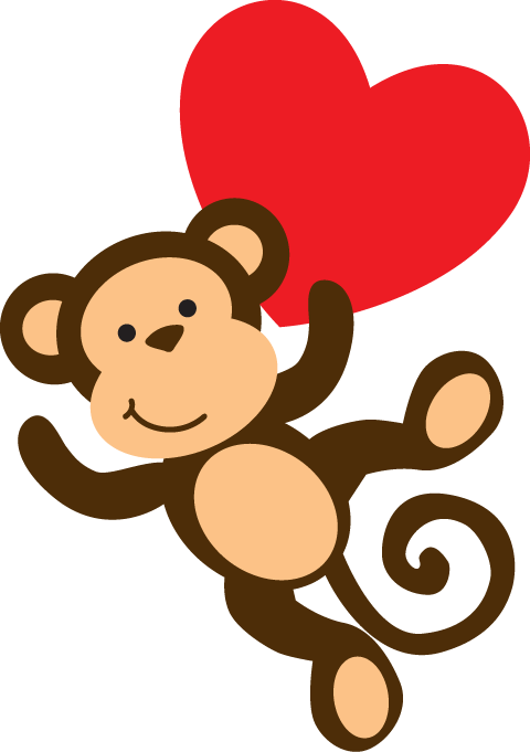 Funny Character, Monkey Business, Baby Boys, Monkeys, - Valentine's Day (480x681), Png Download