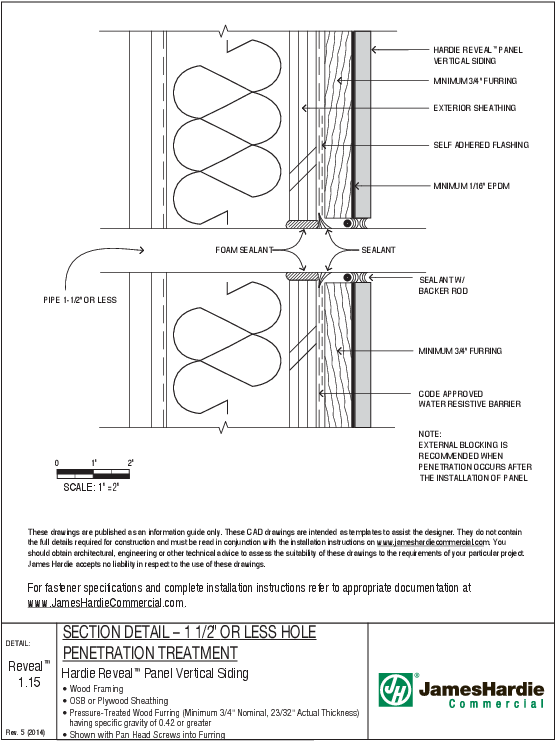 Preview - Hardie Panel Soffit Detail (612x792), Png Download