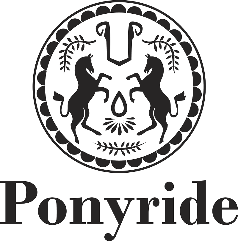Ponyride Logo Vertical Black Web - Ponyride Detroit (800x811), Png Download