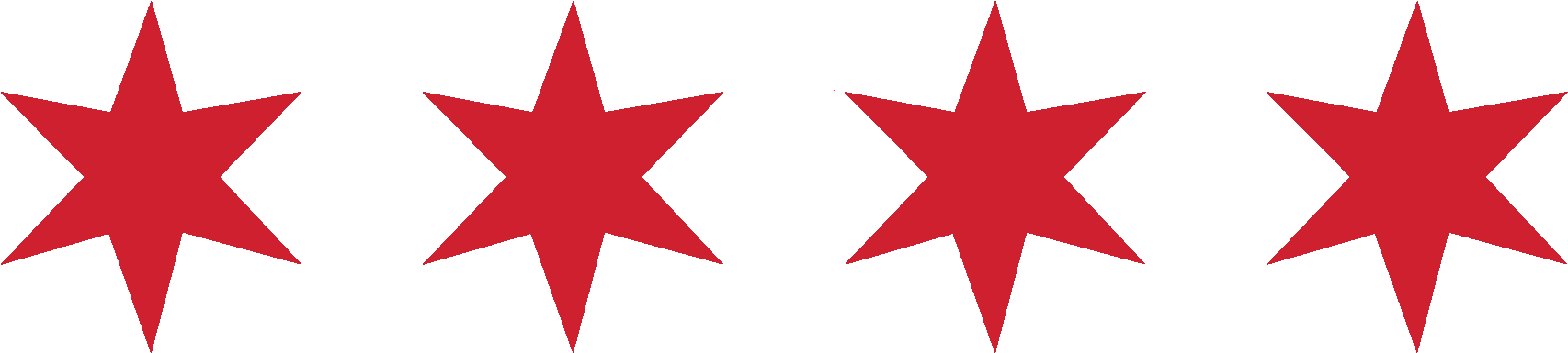 Why Toni Preckwinkle - Chicago Flag Stars (1800x446), Png Download