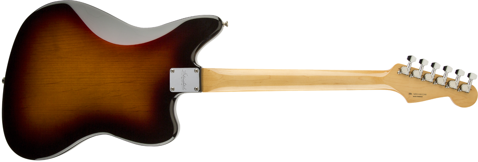 Fender Kurt Cobain Jaguar Left Handed 3 Color Sunburst - Fender Kurt Cobain Jaguar Lh (1600x543), Png Download
