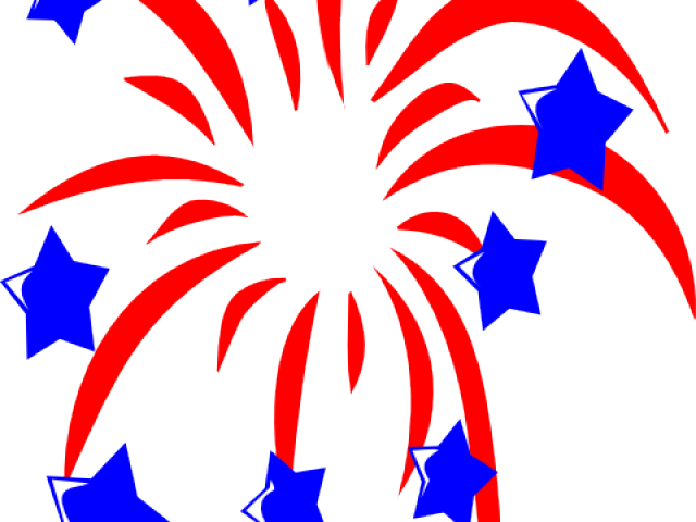 Red White And Blue Stars Free (640x480), Png Download