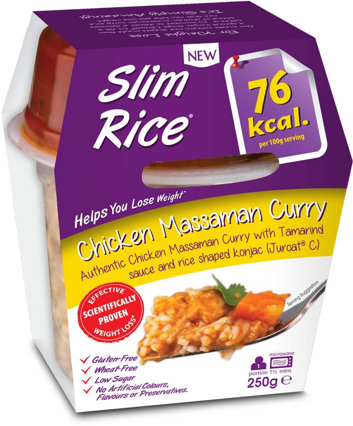 Chicken Massaman Slim Rice - Eat Water Slim Rice Chicken Massaman Curry 250g Ready (1000x1000), Png Download
