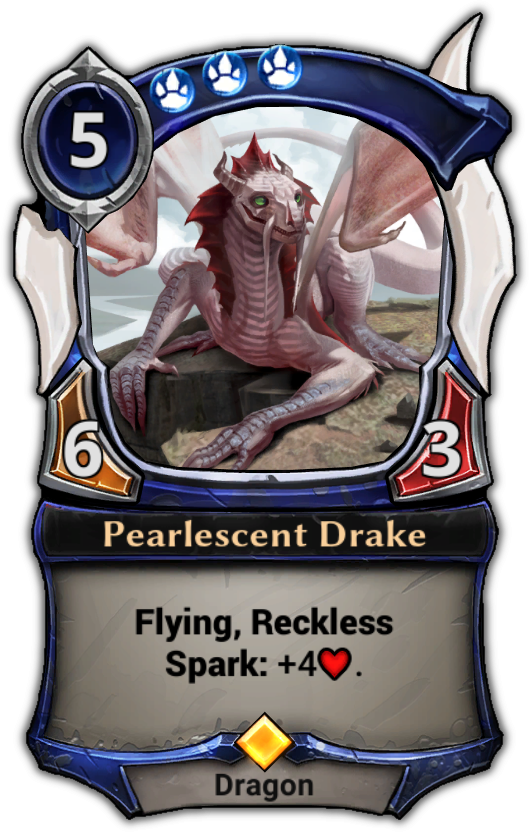 Pearlescent Drake - Scourge Of Frosthome (529x832), Png Download