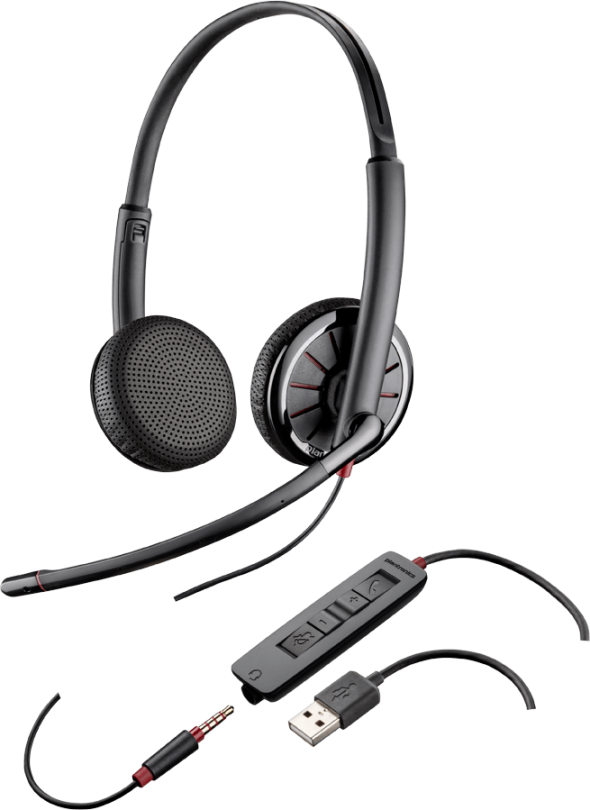 Jpg Free Download 911 Clipart Headset - Blackwire C325 1 (590x810), Png Download