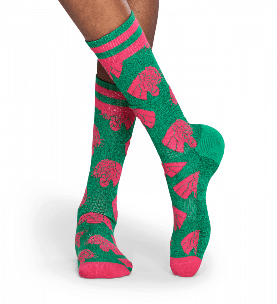 Athletic Mountain Lion Sock - Sock (548x600), Png Download