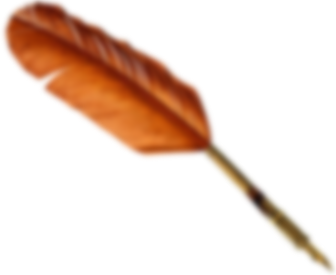 Feather-pen - Feather (664x543), Png Download