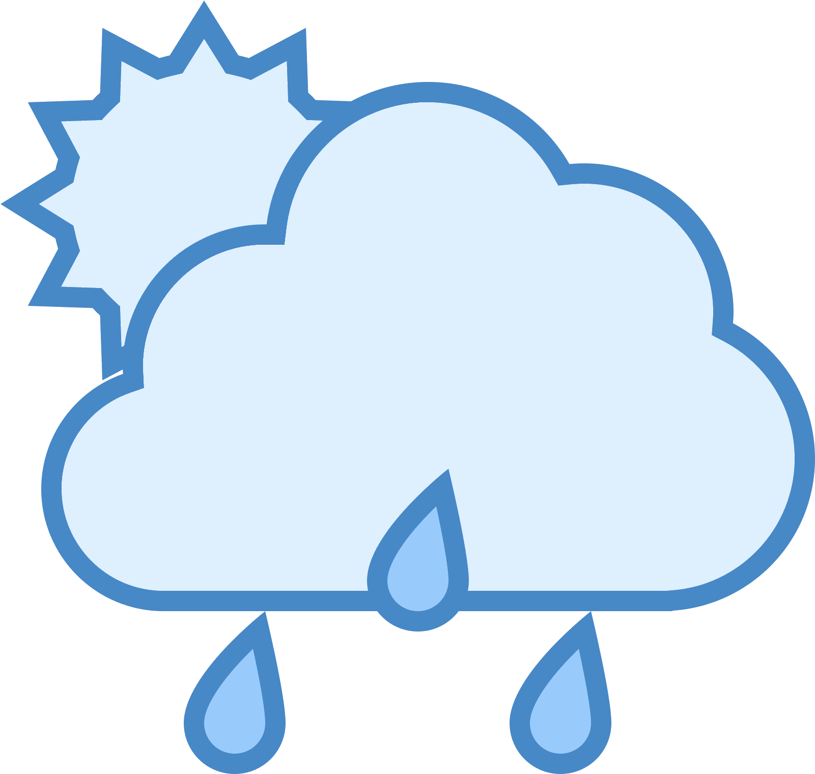 Rain Cloud Icon - Icon (1600x1600), Png Download