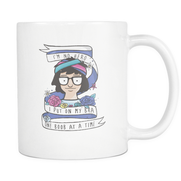 Bob's Burger Movies White Mug - T Shirt Design Ideas For School (600x600), Png Download