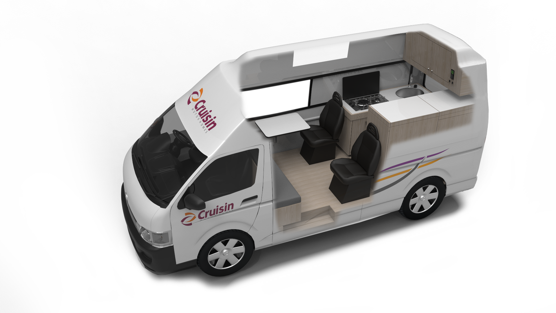 Side View - Cruisin 4 Berth Hi Top (1920x1080), Png Download