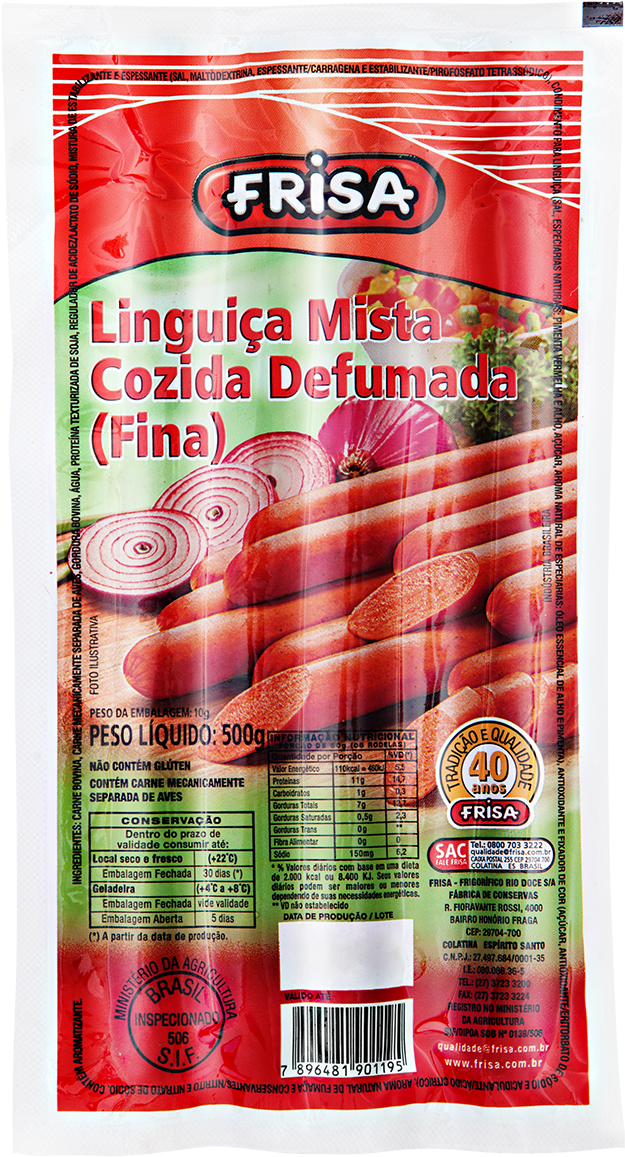 Frisa Linguicas Mista Defumada Fina Menor - Frisa (1080x1440), Png Download