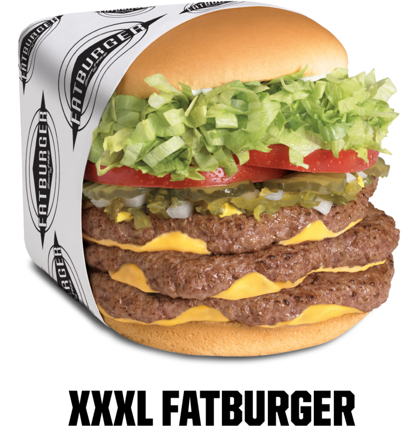 Image Of Xxxl Fatburger - Fat Burgers Las Vegas (1000x1000), Png Download