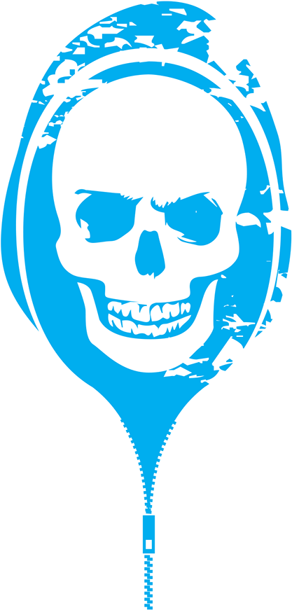 Blue Nike Logo Png Download - Cute Skull Twin Duvet (600x1036), Png Download