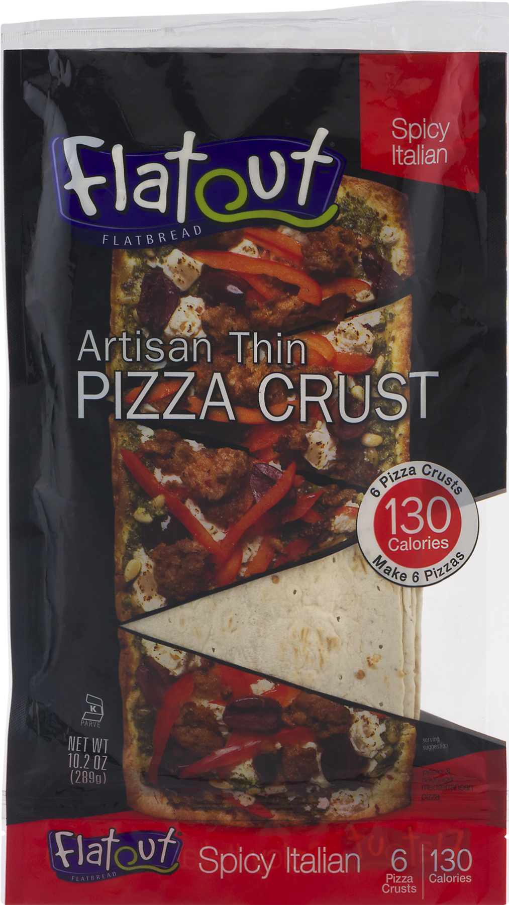 Flatout Flatbread, Thin Crust, Artisan Pizza, Rosemary (1800x1800), Png Download