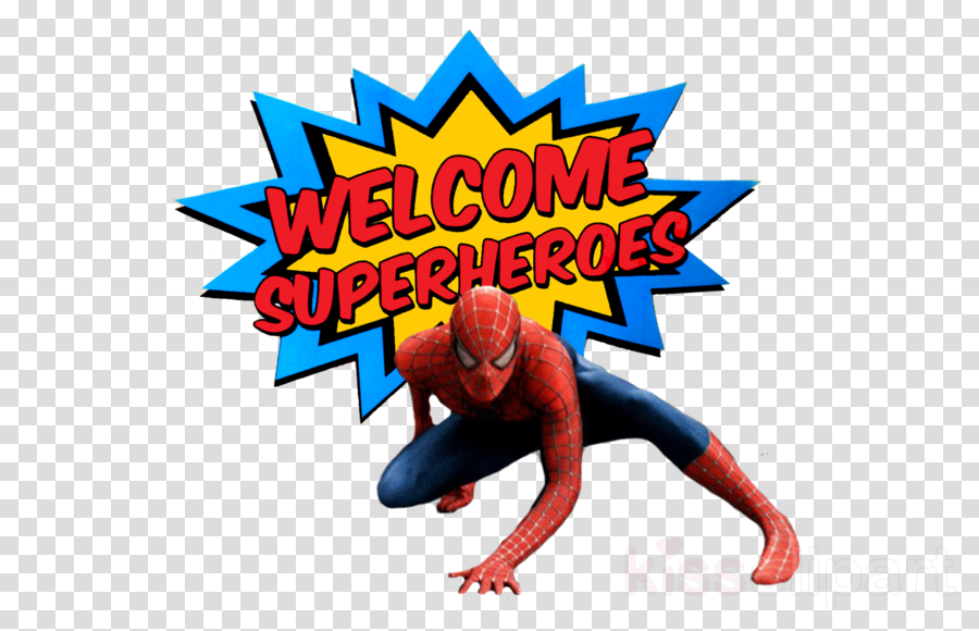 Superhero Volunteer Clipart Spider-man Superman Batman - Superhero Birthday Welcome Sign (900x580), Png Download