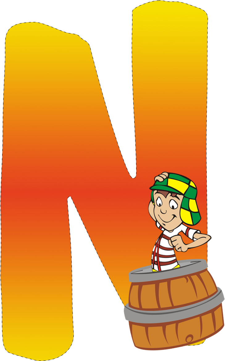 Alfabeto Del Chavo Del Ocho (753x1168), Png Download