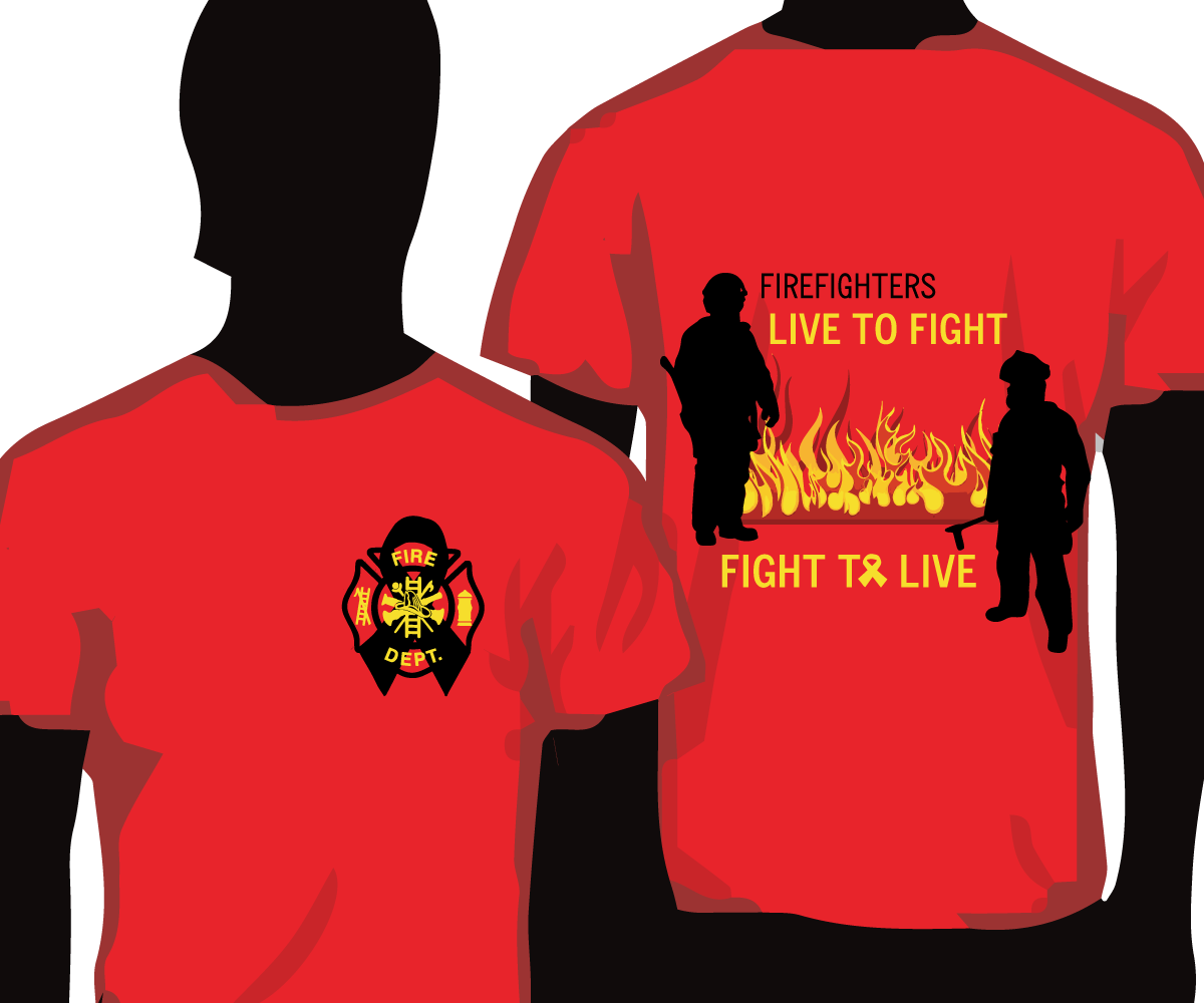 Bold, Professional, Fire Department T-shirt Design - Active Shirt (1200x1000), Png Download