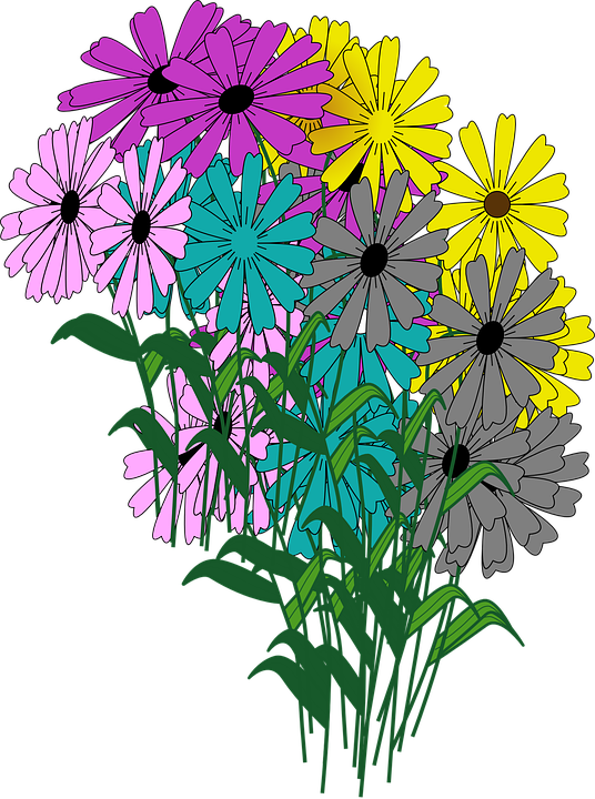 Wildflower Cliparts 3, Buy Clip Art - Flori De Toamna Clipart (536x720), Png Download