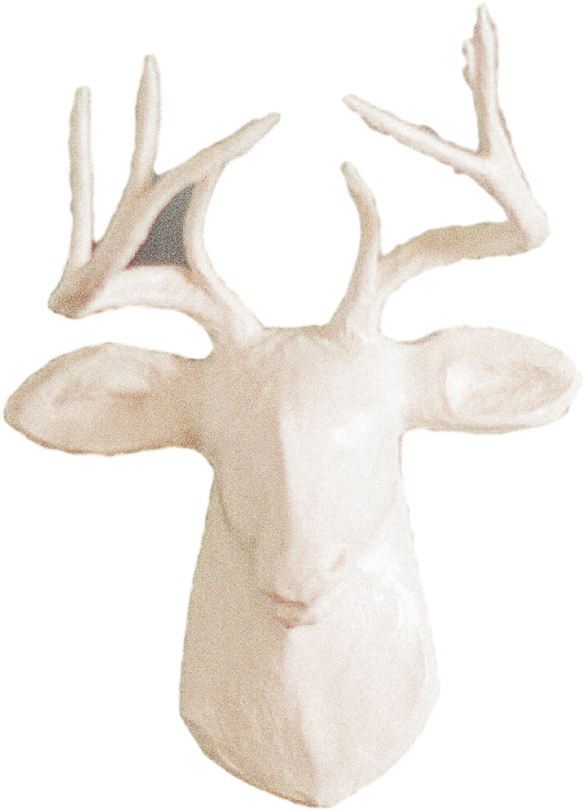 Wall Home Deer Clipped Rev 1 Original - Reindeer (2516x1667), Png Download