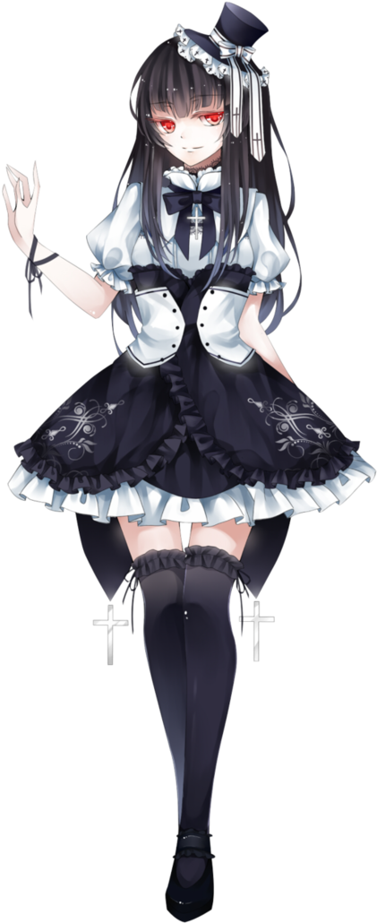 Anime, Girl, And Manga Image - Anime Girl Top Hat (500x1056), Png Download
