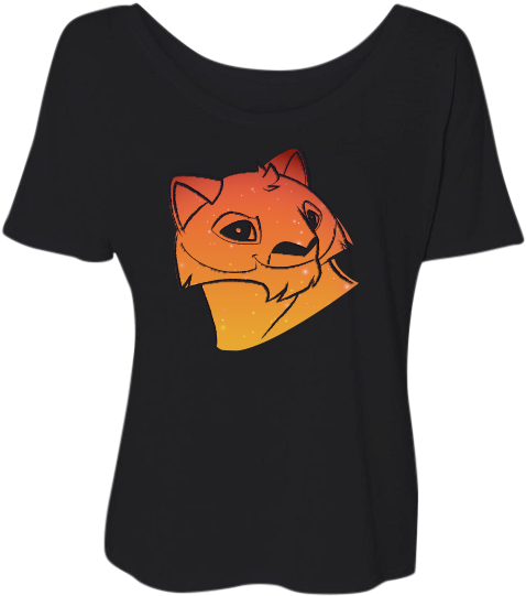 Starry Sky Snow Leopard Slouchy Tee - Information (500x700), Png Download
